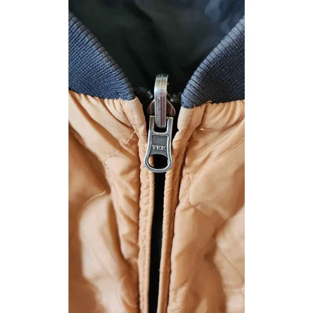 Sessions Reversible Black Gold Ski Jacket Base Layer Insert Liner Jacket Medium